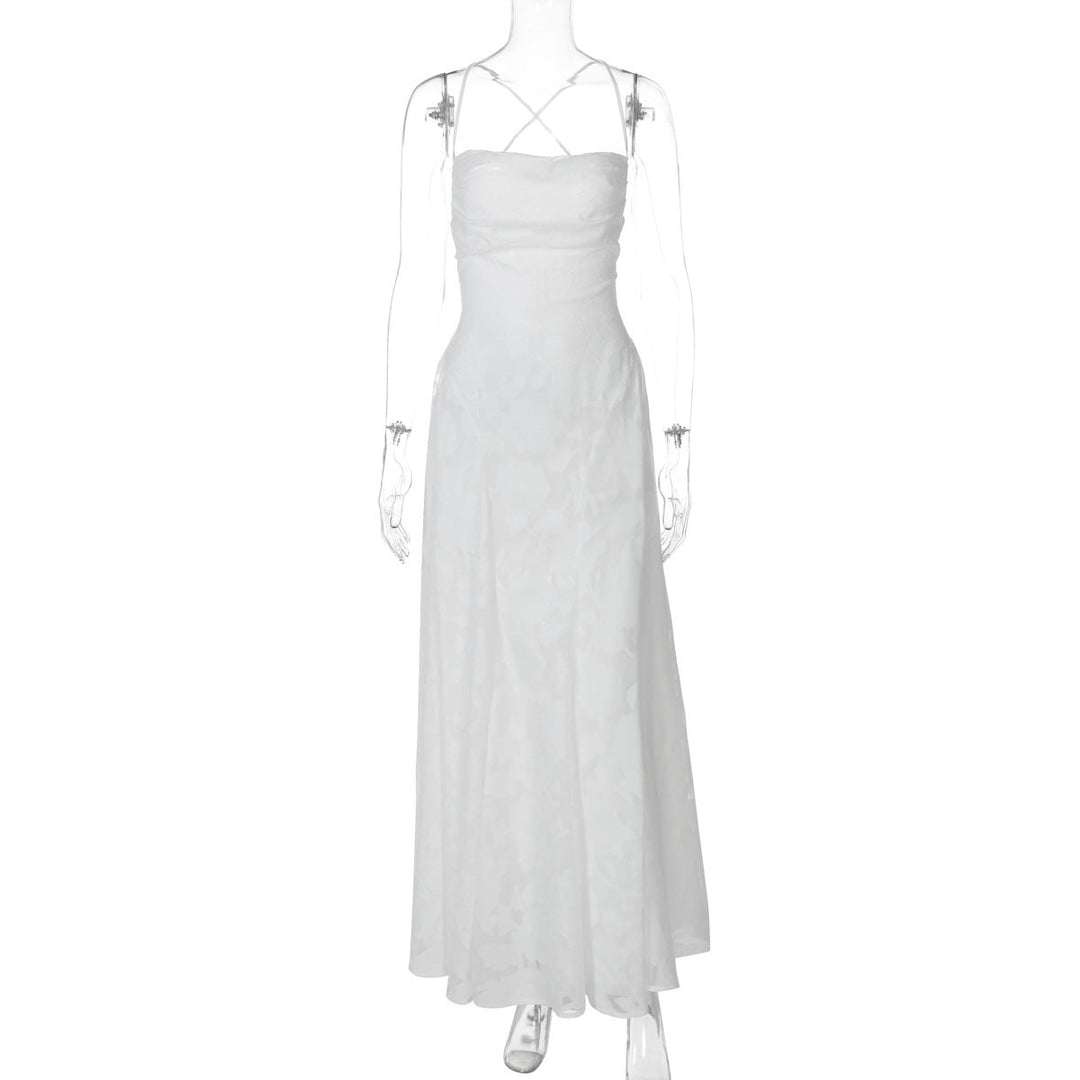 Gabriela | Women's Maxi Evening Dress with Floral Pattern