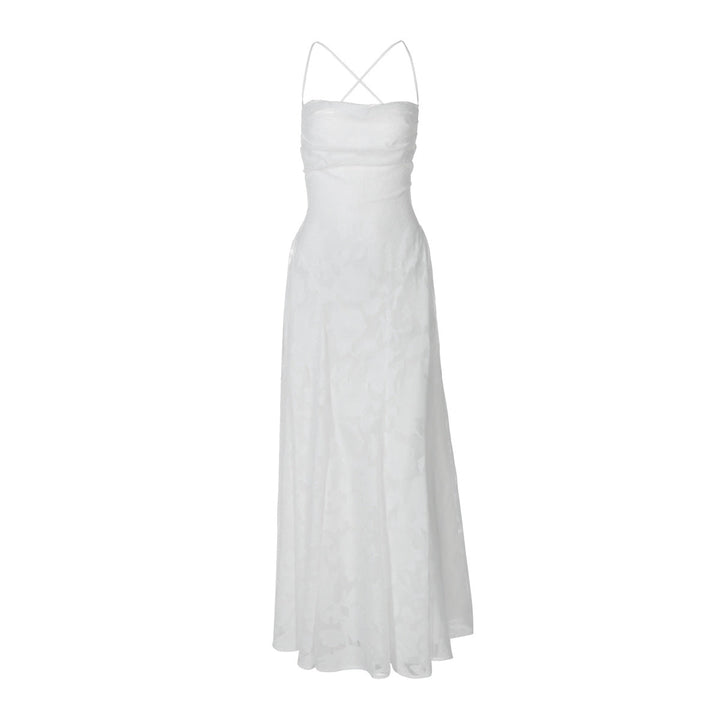 Gabriela | Women's Maxi Evening Dress with Floral Pattern