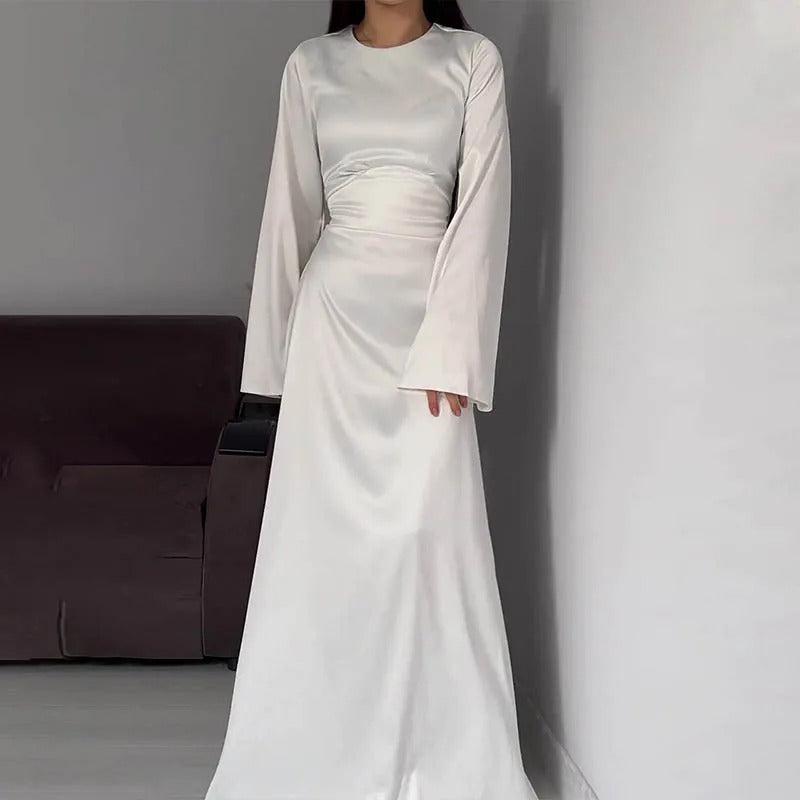 Charlotte | Damen Maxikleid mit Glockenärmeln