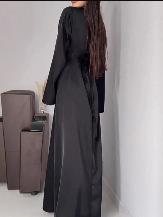Charlotte | Damen Maxikleid mit Glockenärmeln
