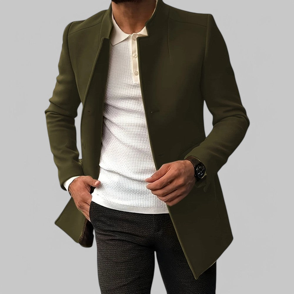 Eleganter Herren-Freizeitmantel – Minimalistischer Wintermantel mit Knöpfen 11