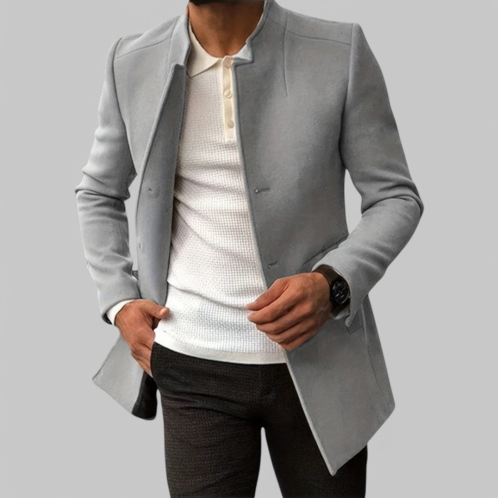 Eleganter Herren-Freizeitmantel – Minimalistischer Wintermantel mit Knöpfen 5