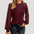 Elegantes, langärmeliges Damen-Ausgeh-Top 1