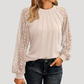 Elegantes, langärmeliges Damen-Ausgeh-Top 2