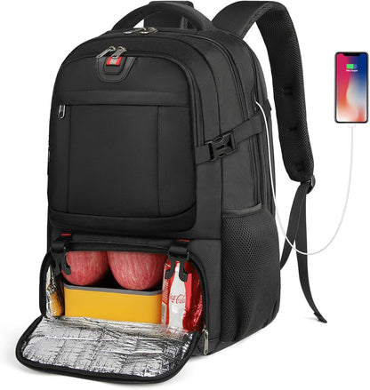 Extra großer Lunch- und Laptop-Reiserucksack mit USB-Ladeanschluss 6