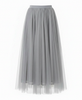 Damen Langarm Enganliegendes Midi Kleid | Transparenter Rock