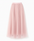 Damen Langarm Enganliegendes Midi Kleid | Transparenter Rock