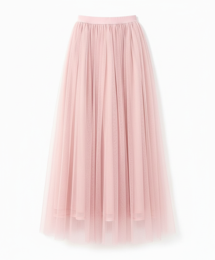 Rochie midi damă cu mâneci lungi, mulată | Fustă transparentă