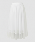 Damen Langarm Enganliegendes Midi Kleid | Transparenter Rock