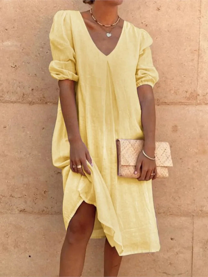 Fanny | Moderne lässiges Damen Midikleid 5