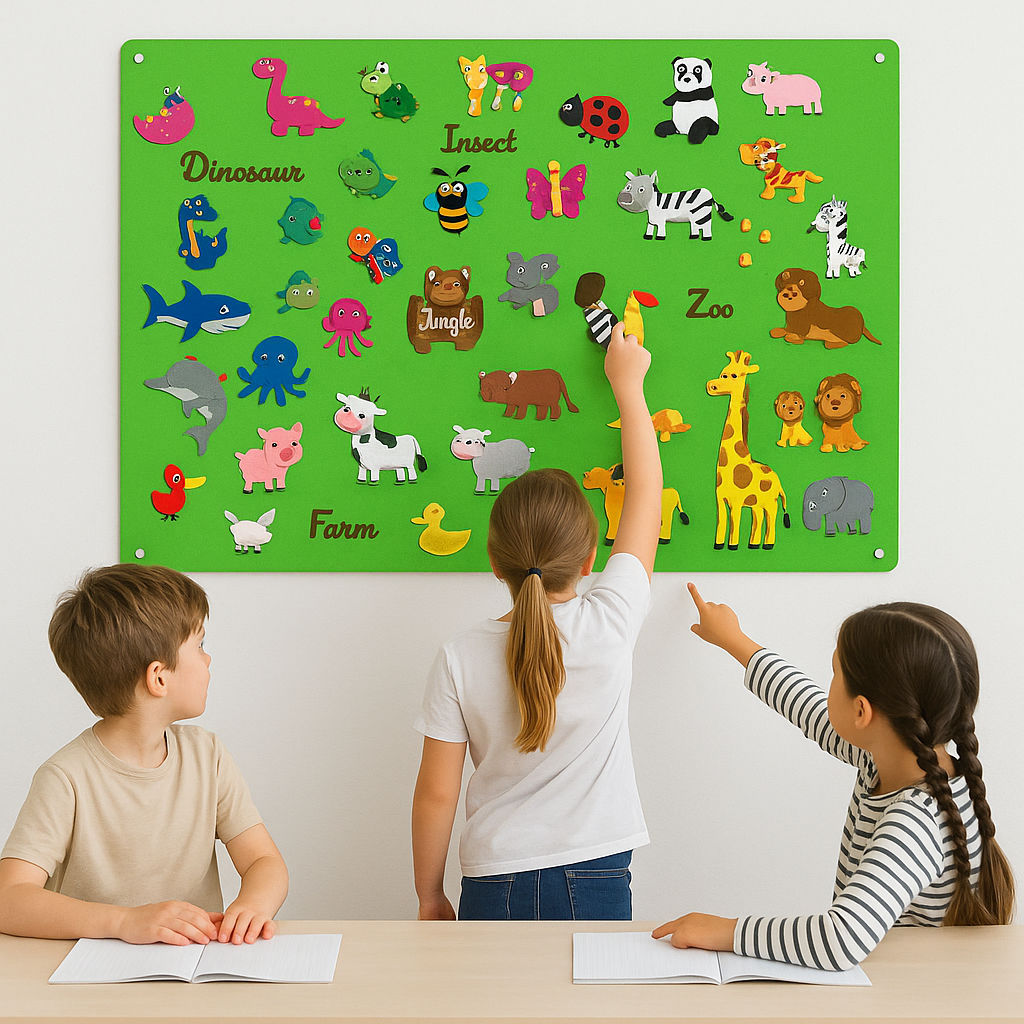 FeltBoard™ - Unendlicher Entdeckungs- und Spielspaß! - Filzbrett 6