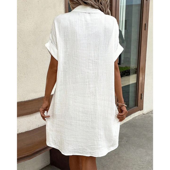 Gabriele | Damen Moderne Hemdkleid 3