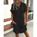 Gabriele | Damen Moderne Hemdkleid 5