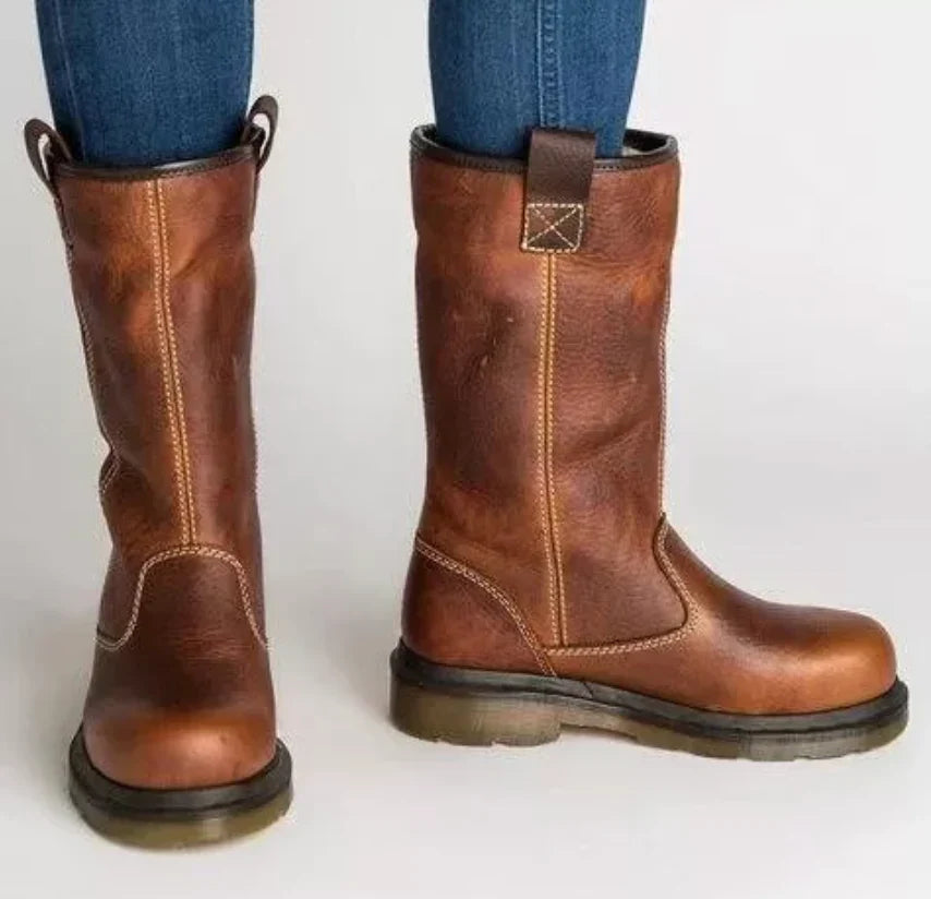 Gefütterte Damenstiefel | Leder 0