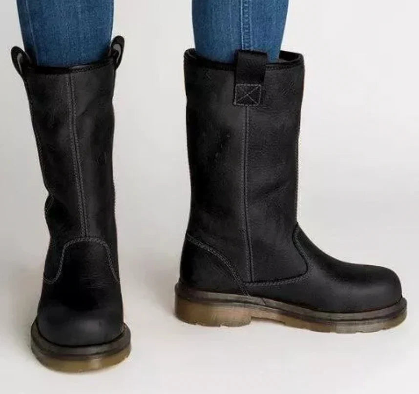 Gefütterte Damenstiefel | Leder 1