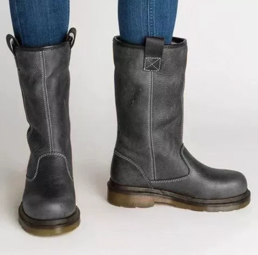 Gefütterte Damenstiefel | Leder 2