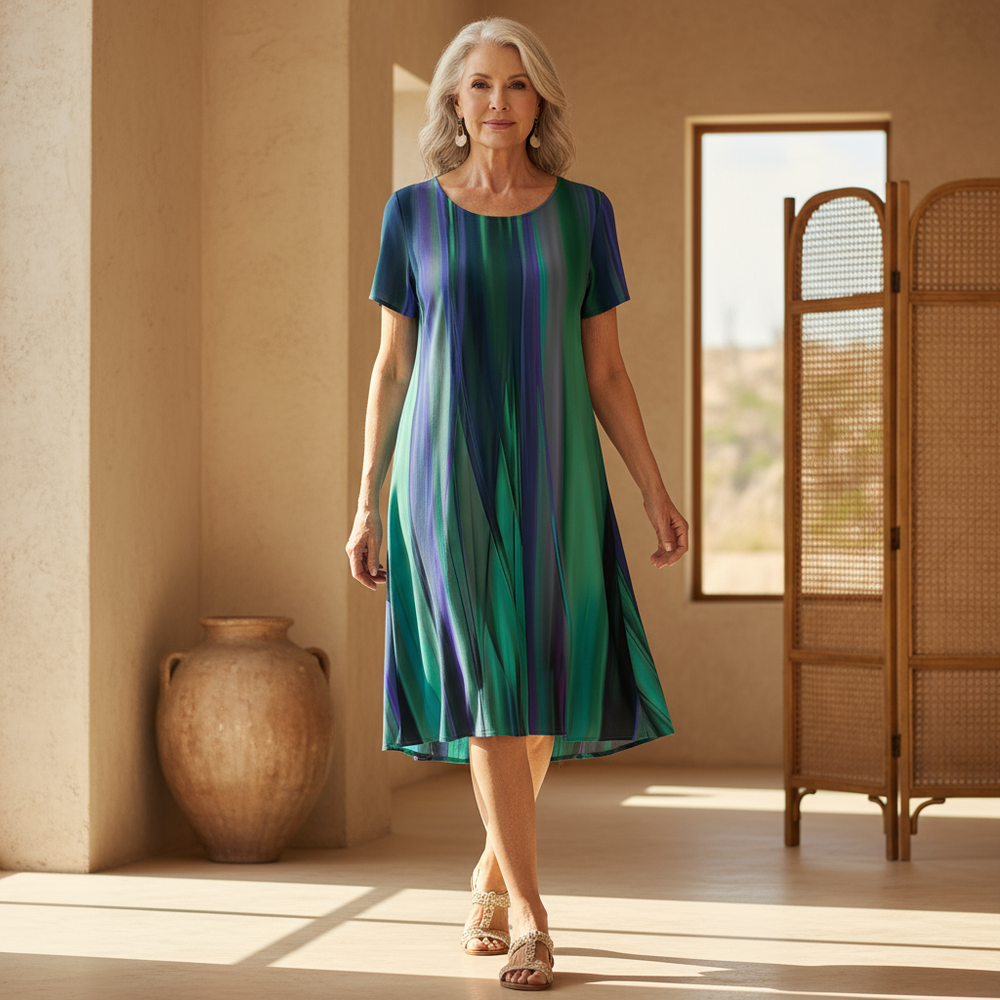 Genna - Lässiges Boho-Farbverlaufskleid 1