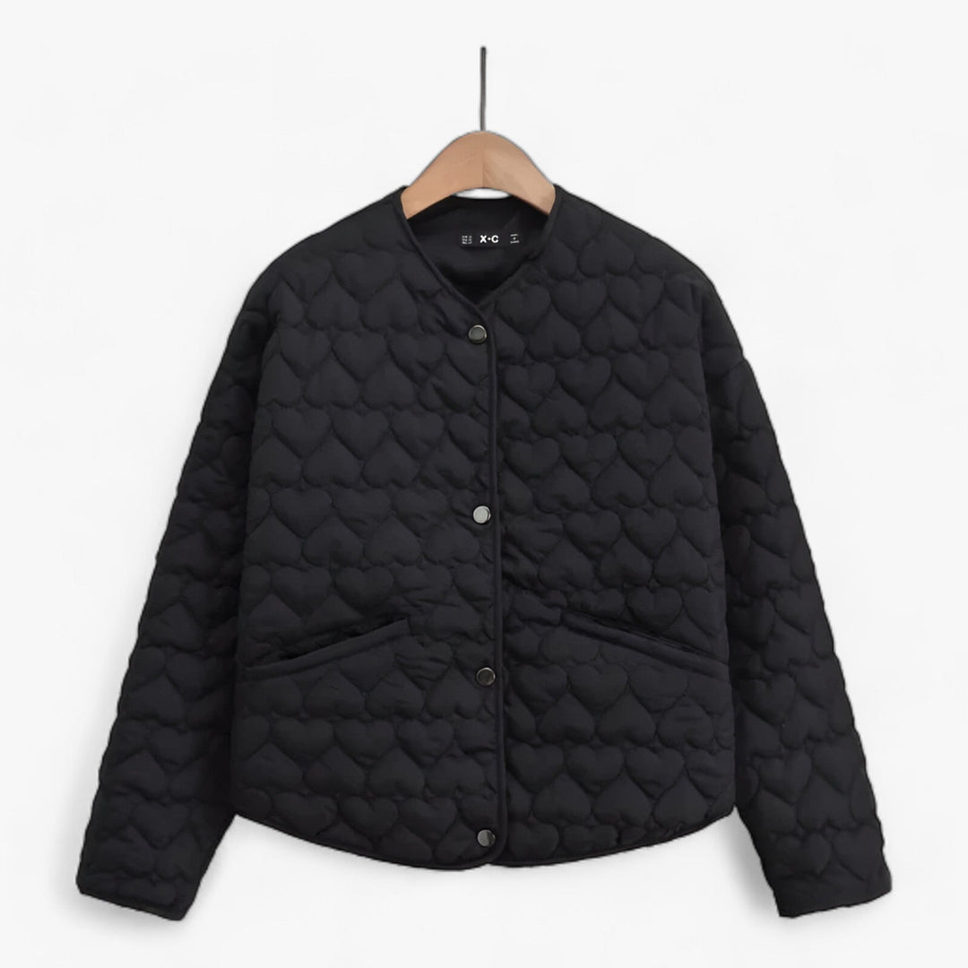 Gequiltete Herz Jacke - Vielseitiger Komfort für Herbst/Winter 