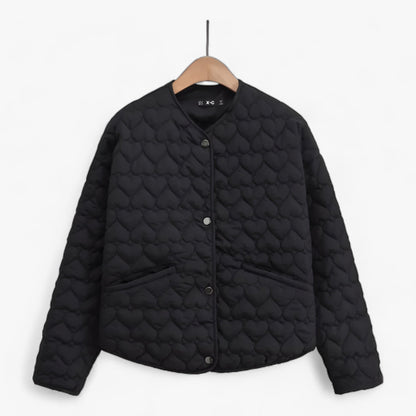 Gequiltete Herz Jacke - Vielseitiger Komfort für Herbst/Winter 