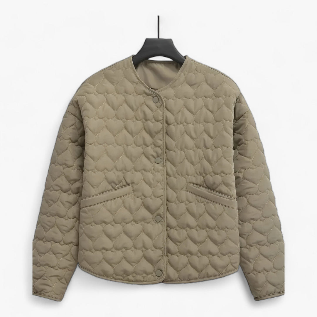 Gequiltete Herz Jacke - Vielseitiger Komfort für Herbst/Winter 