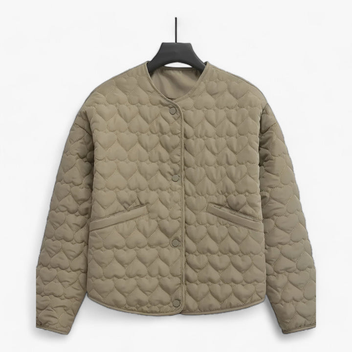 Gequiltete Herz Jacke - Vielseitiger Komfort für Herbst/Winter 
