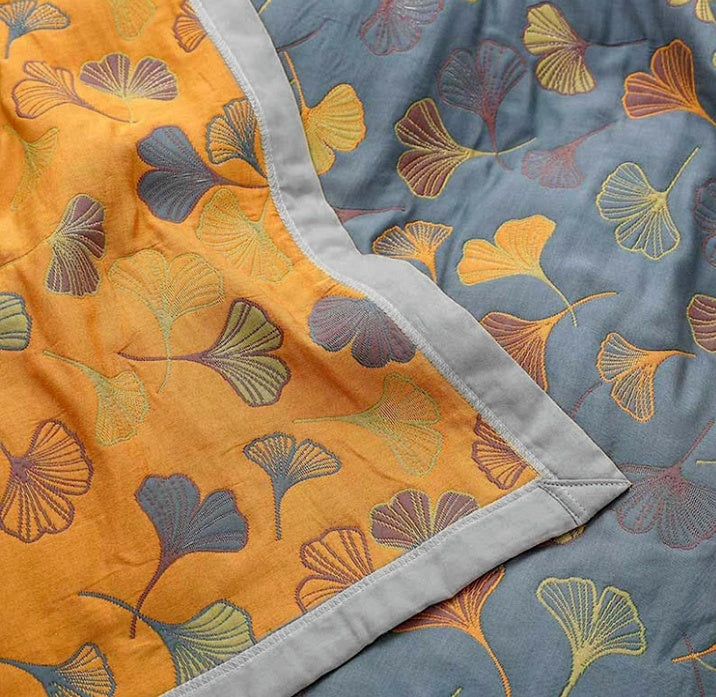 Ginkgo-Blatt-Überwurfdecke 5