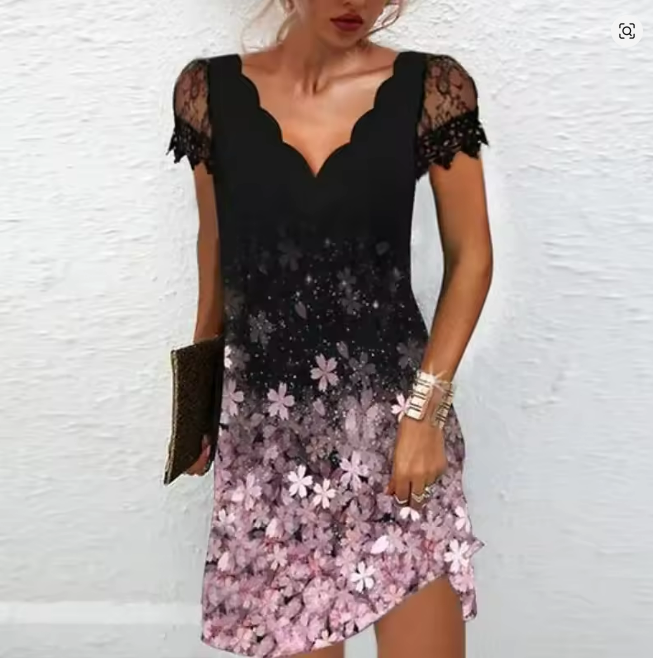 Weronika | Damen Glitzer-Partykleid