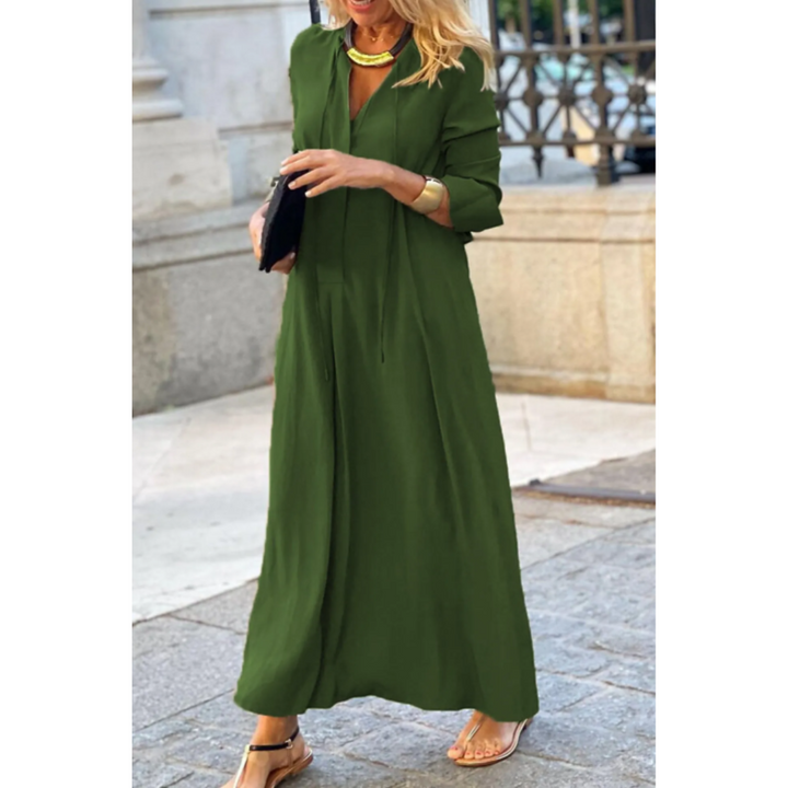 Hannalore | Damen Bequemes Maxikleid 2