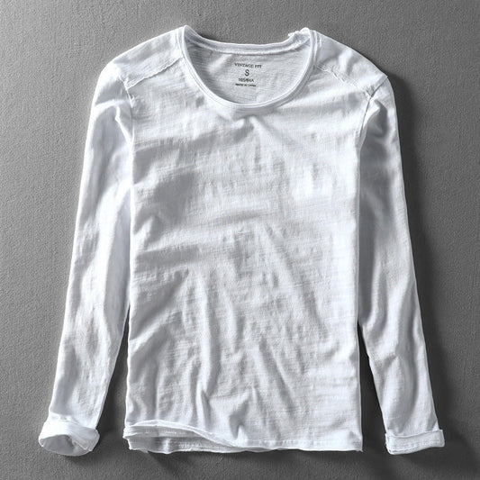 Men's Long Sleeve T-Shirt with Classic Fit | Minimalist Style