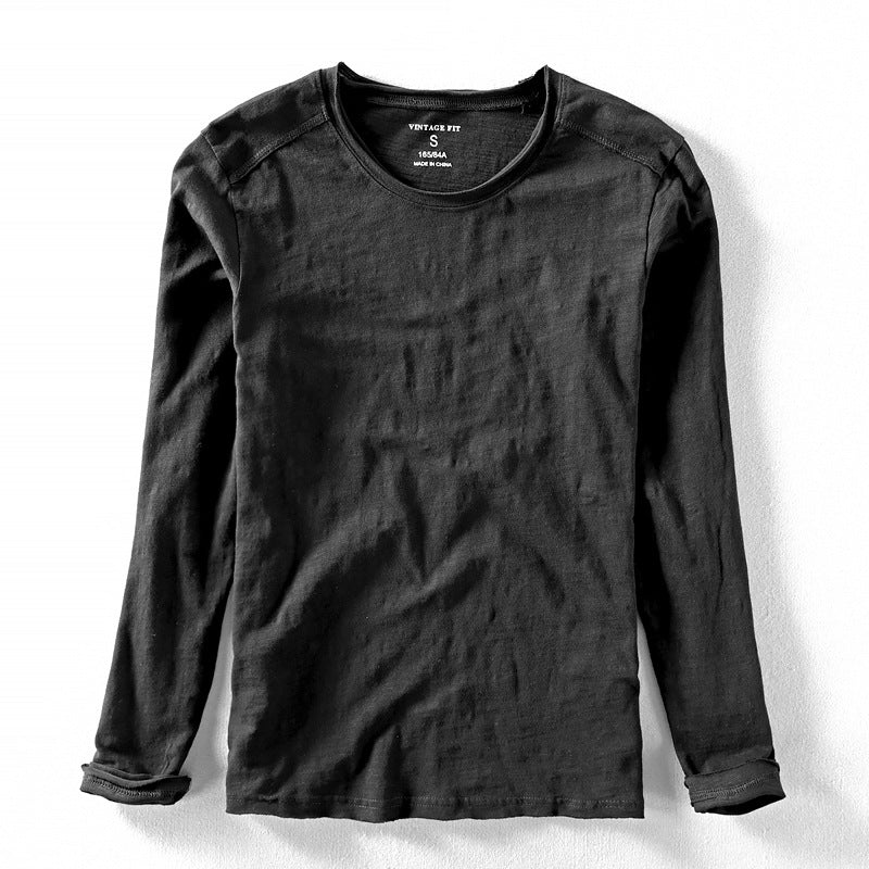 Men's Long Sleeve T-Shirt with Classic Fit | Minimalist Style