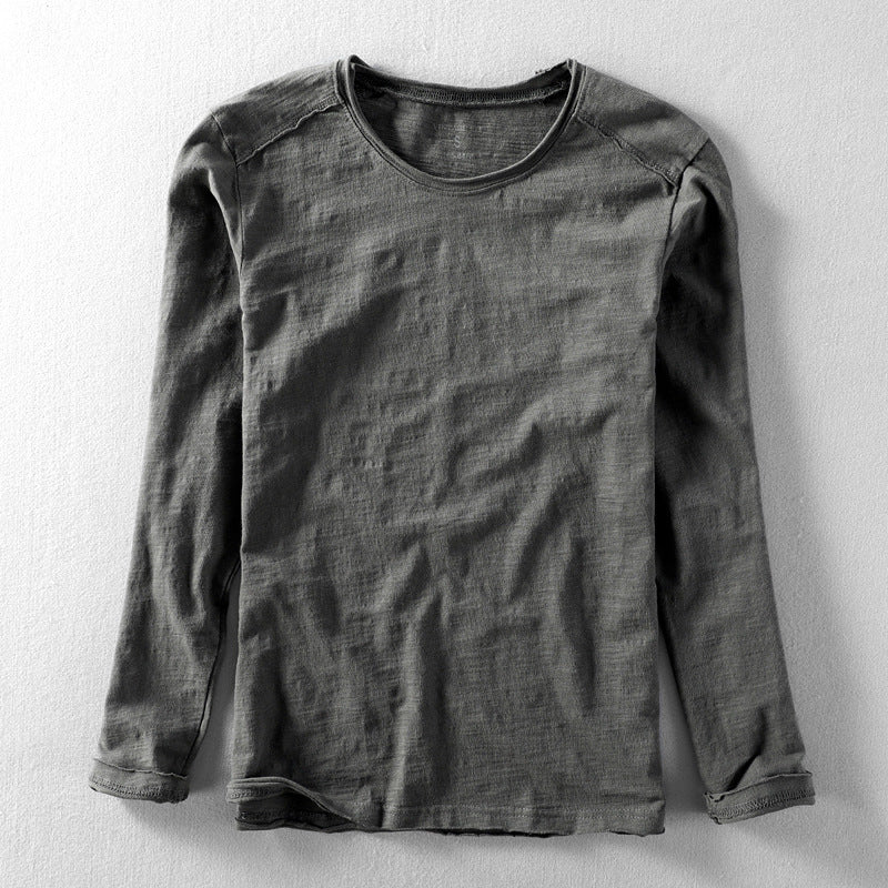 Herren Langarm T Shirt Mit Klassischer Passform | Minimalistischer Stil