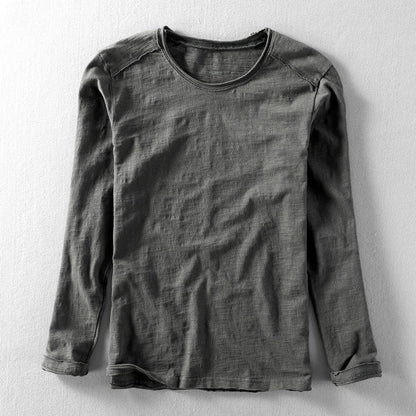 Men's Long Sleeve T-Shirt with Classic Fit | Minimalist Style