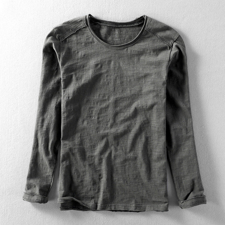 Herren Langarm T Shirt Mit Klassischer Passform | Minimalistischer Stil