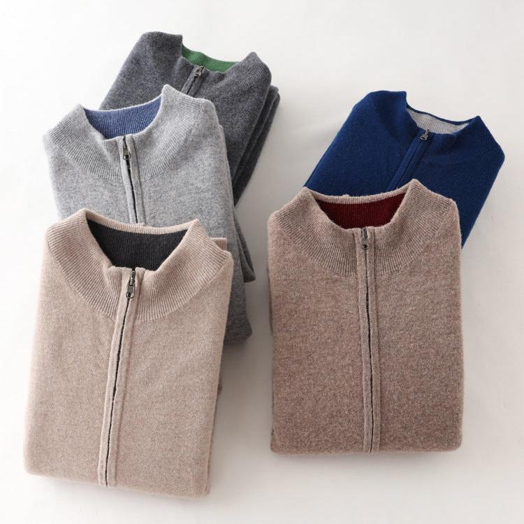 Pánský kardigan s dlouhým rukávem, otevřený | Styl casual