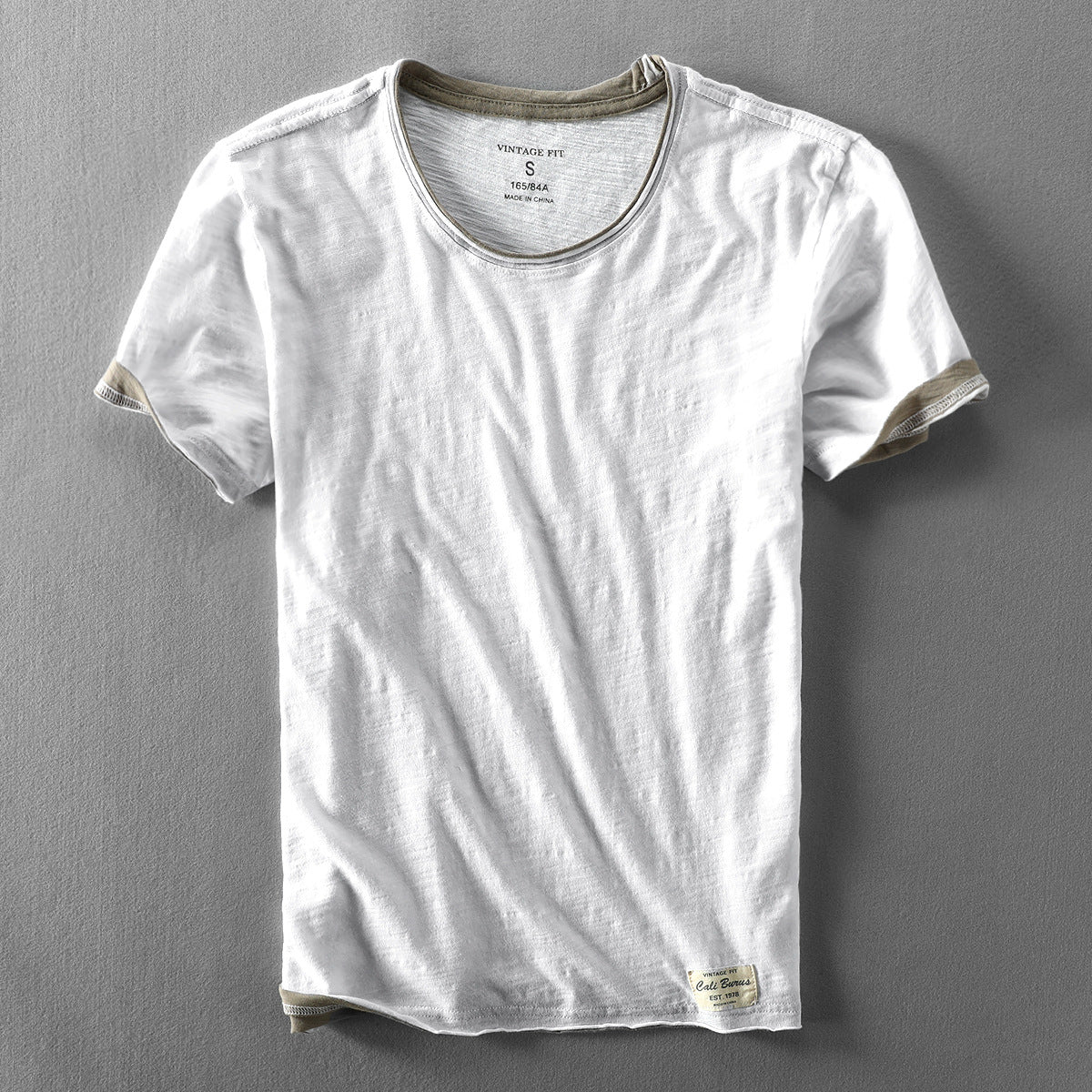 Tricou bărbați cu mânecă scurtă, croială clasică | Stil minimalist