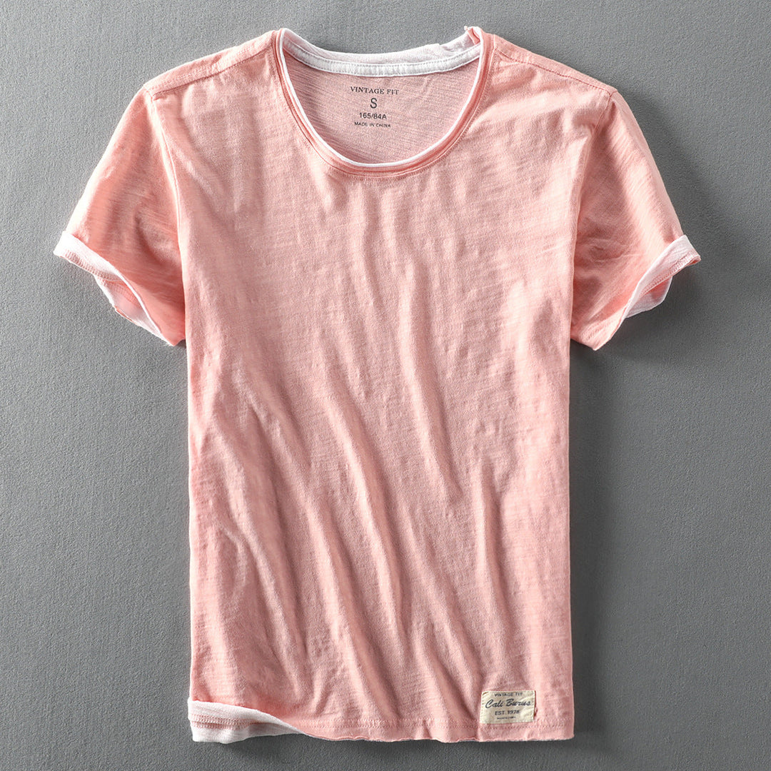 Herren T Shirt mit kurzen Ärmeln und klassischer Passform | Minimal Style