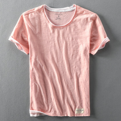 Tricou bărbați cu mânecă scurtă, croială clasică | Stil minimalist