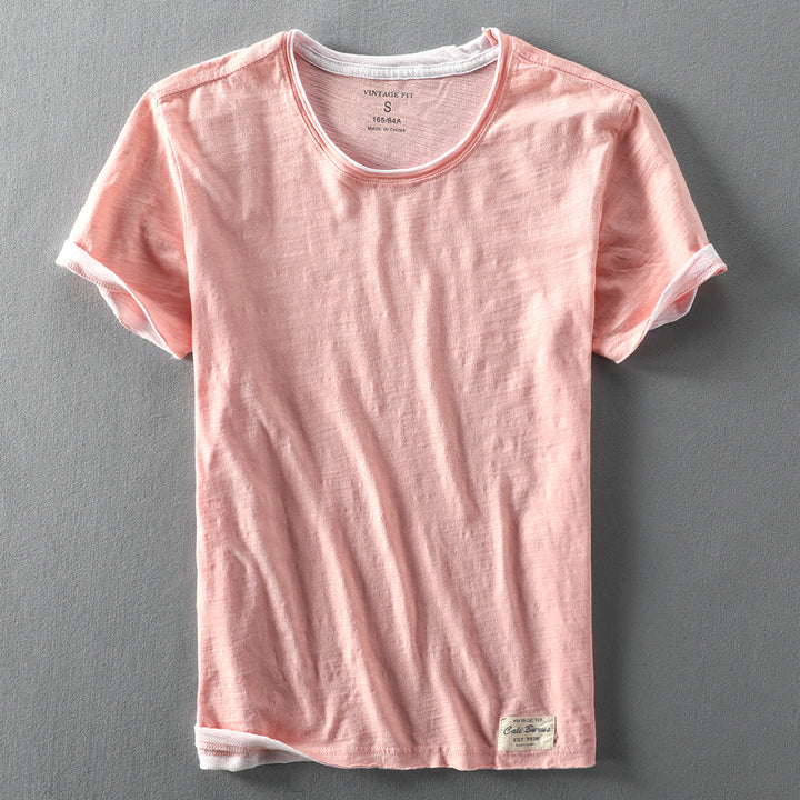 Herren T Shirt mit kurzen Ärmeln und klassischer Passform | Minimal Style