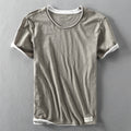 Herren T Shirt mit kurzen Ärmeln und klassischer Passform | Minimal Style
