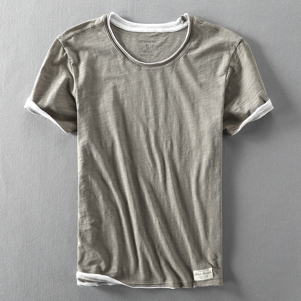 Tricou bărbați cu mânecă scurtă, croială clasică | Stil minimalist