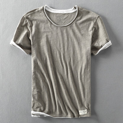 Tricou bărbați cu mânecă scurtă, croială clasică | Stil minimalist