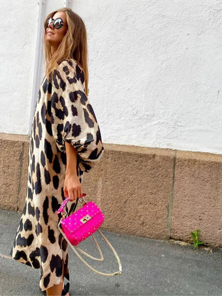 Havilah - Leopardenmuster-Kleid 3