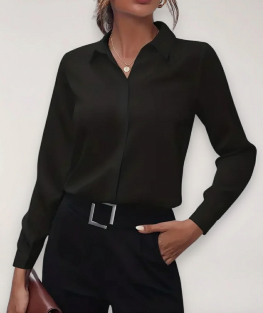 Hazel | Damen-Bluse mit Knöpfen fürs Büro im Frühling 0