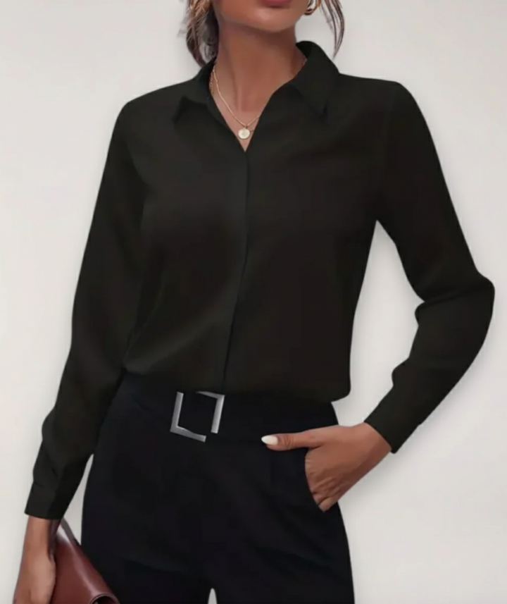 Hazel | Damen-Bluse mit Knöpfen fürs Büro im Frühling 0
