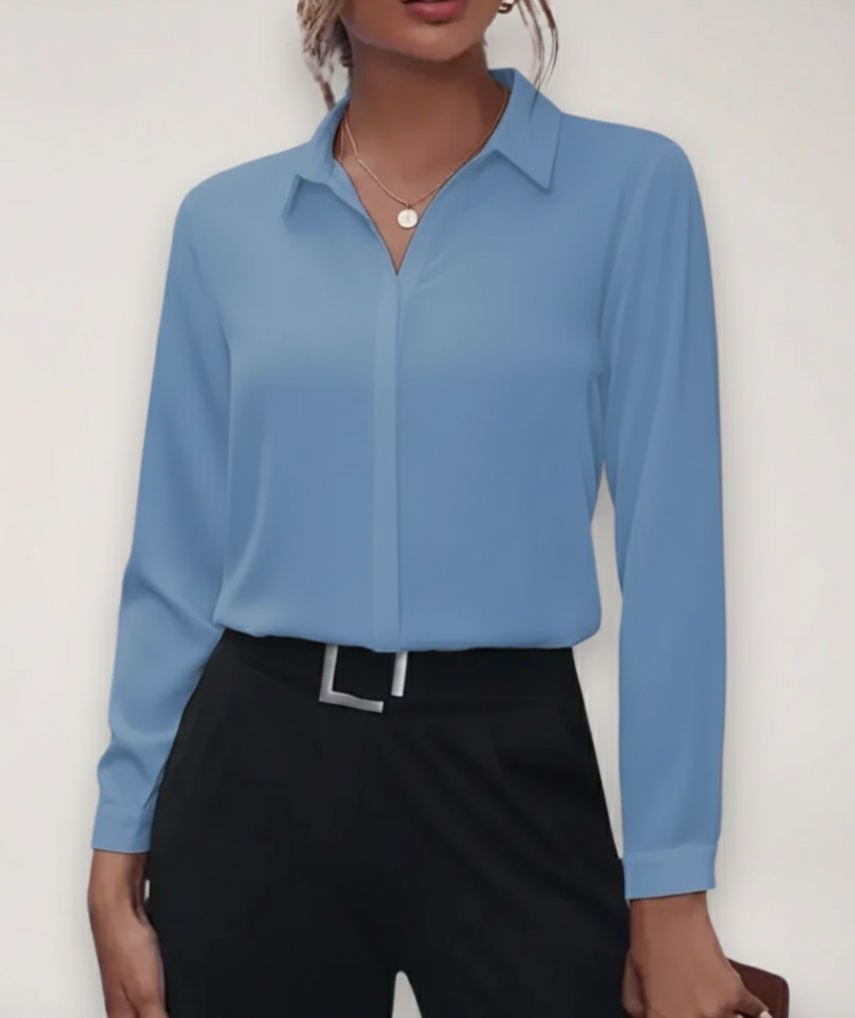 Hazel | Damen-Bluse mit Knöpfen fürs Büro im Frühling 4