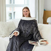 Heizdecke Tragbar Fleece Sherpa Wärmedecke Erwachsene 0