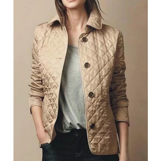 Damen Steppjacke | Knopfleiste und Elegante Silhouette | Zeitloser Alltagsstil
