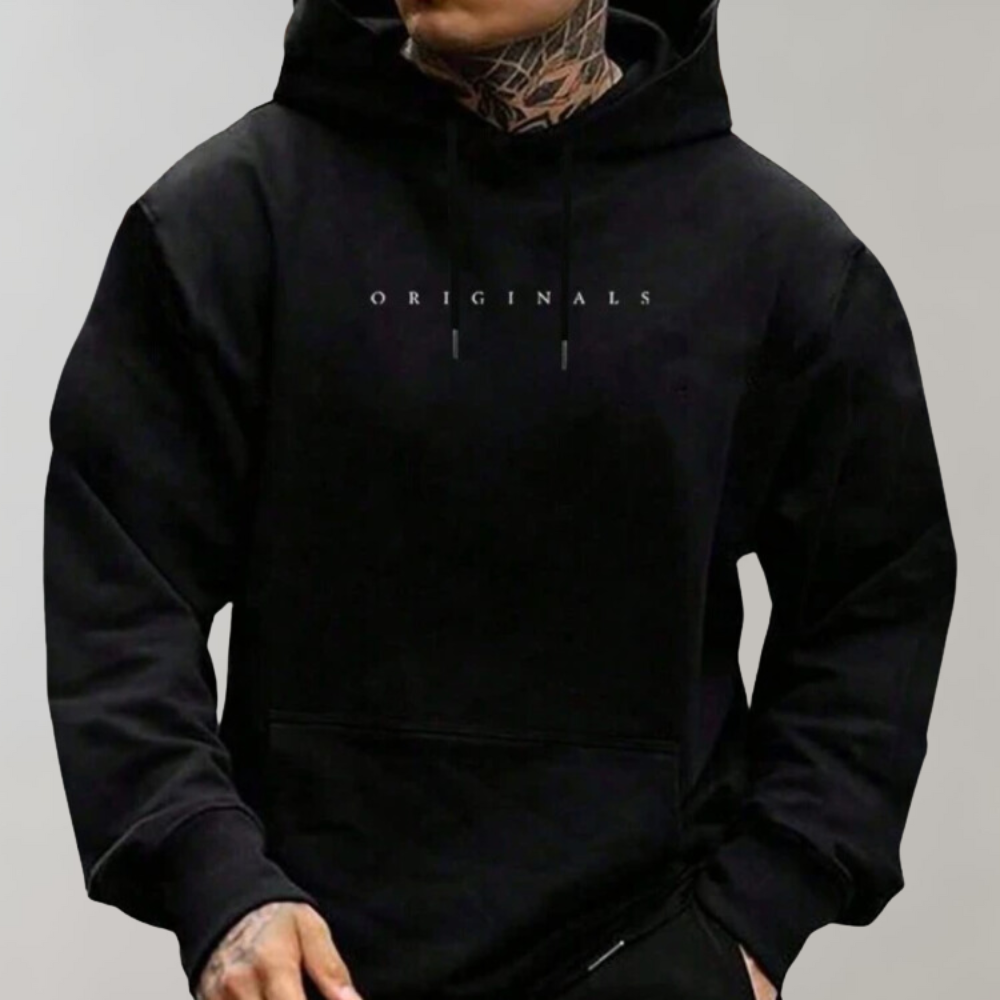 Herren Hoodie mit Grafikdruck | Lässiger Pullover mit „Originals“-Textdesign