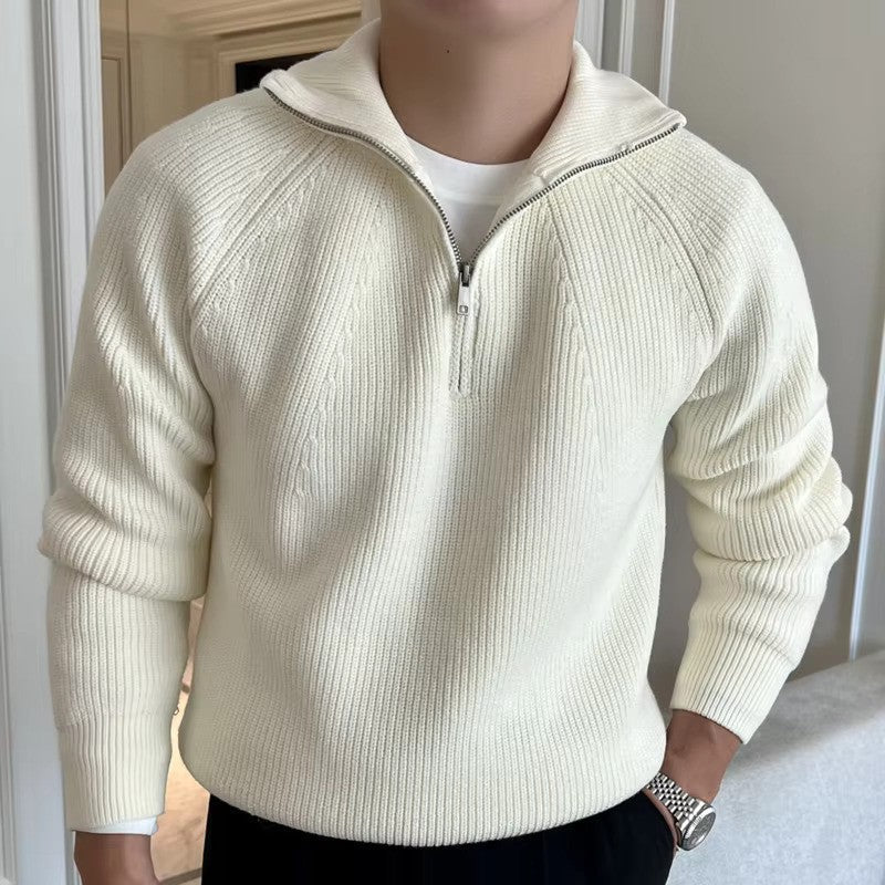 Herren Pullover mit Viertelreißverschluss | Oberbekleidung für Herbst und Winter