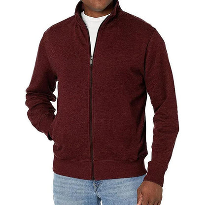 Herrenpullover mit durchgehendem Reißverschluss | Lässiger und Business-Stil 